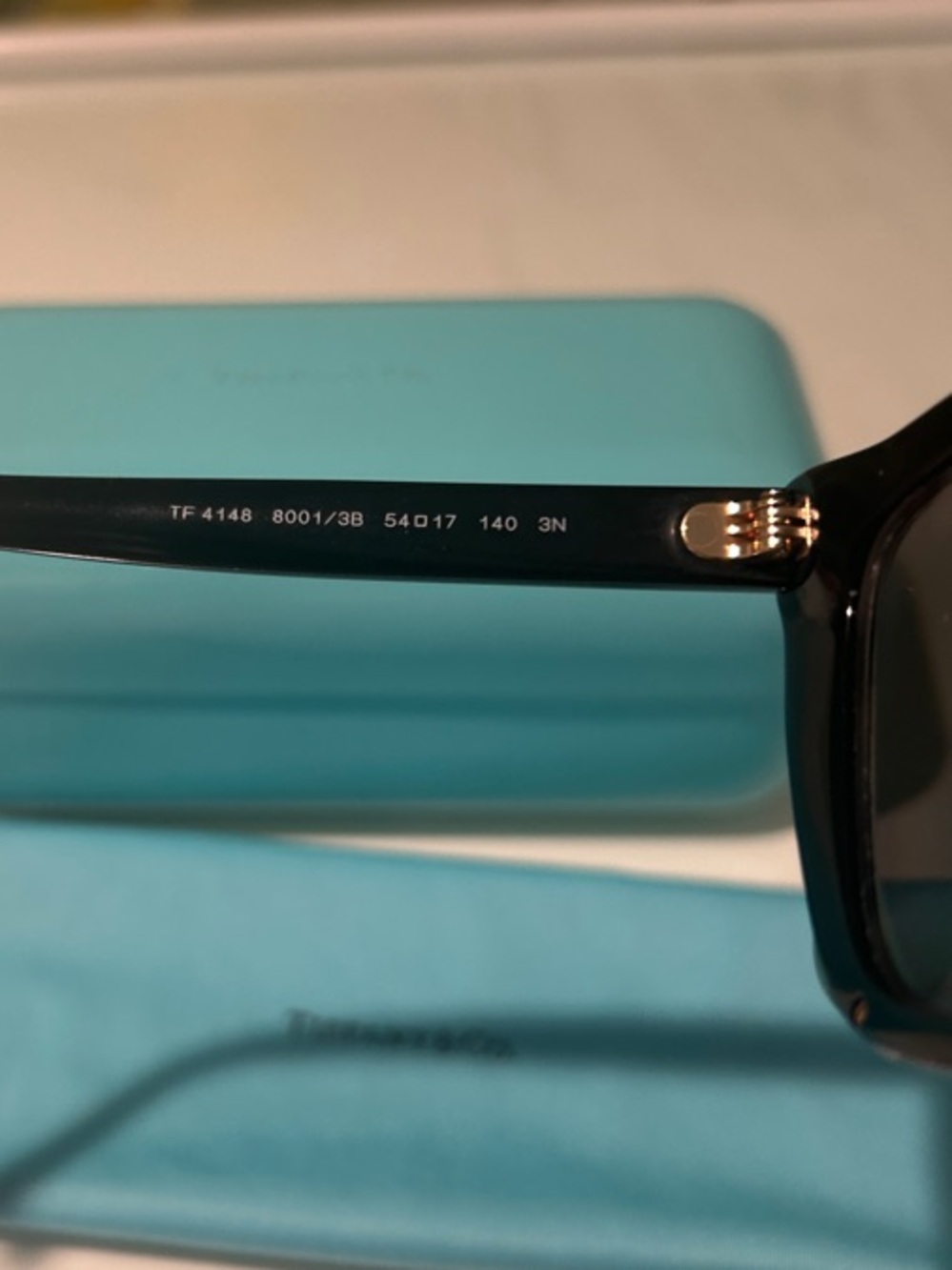 Tiffany & Co. TF4148 Black/Gold Cat-Eye Frames. Made in Italy w/ Case - Picture 5 of 11
